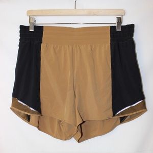 Women’s Lululemon Hotty Hot High-Rise Short 4" Colour Block Size 14 **RARE**